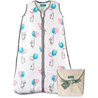 molis&amp-co. Saco de Dormir para bebé. Ideal para Verano. 0.5 TOG. Súper Suave y Ligero. Muselina Premium.